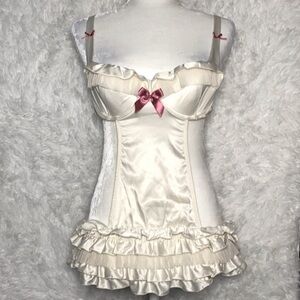 Victoria’s Secret sexy little thing little bo peep ruffle ivory lingerie